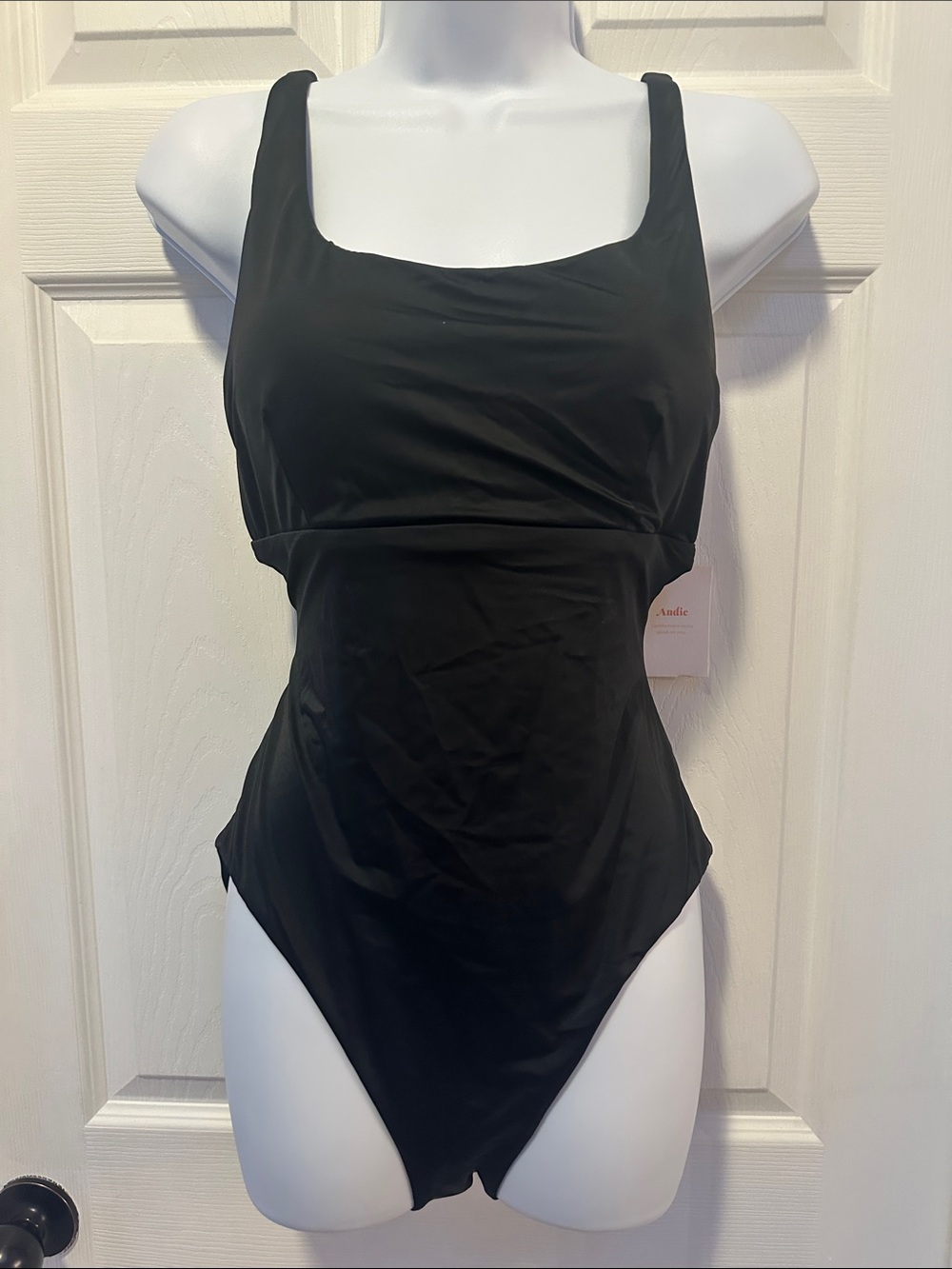 Andie Swim Black One-Piece Swimsuit size L